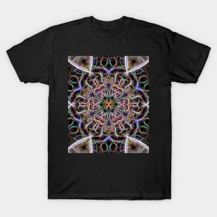 Abstract textured mandala T-Shirt